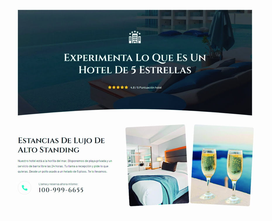 ejemplo web hotel
