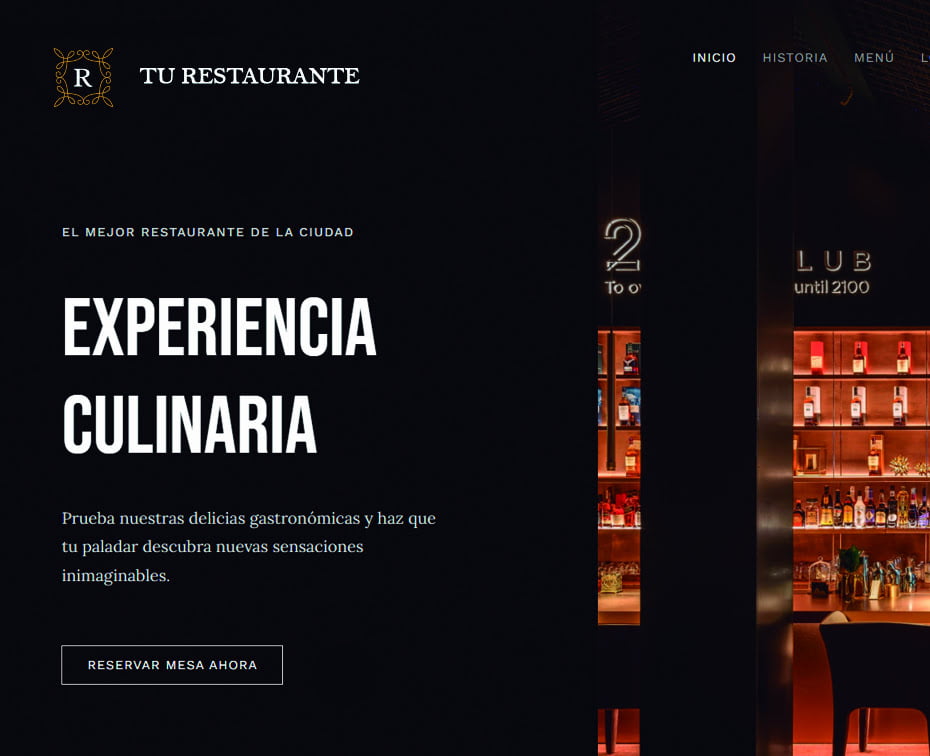 diseño web para restaurantes