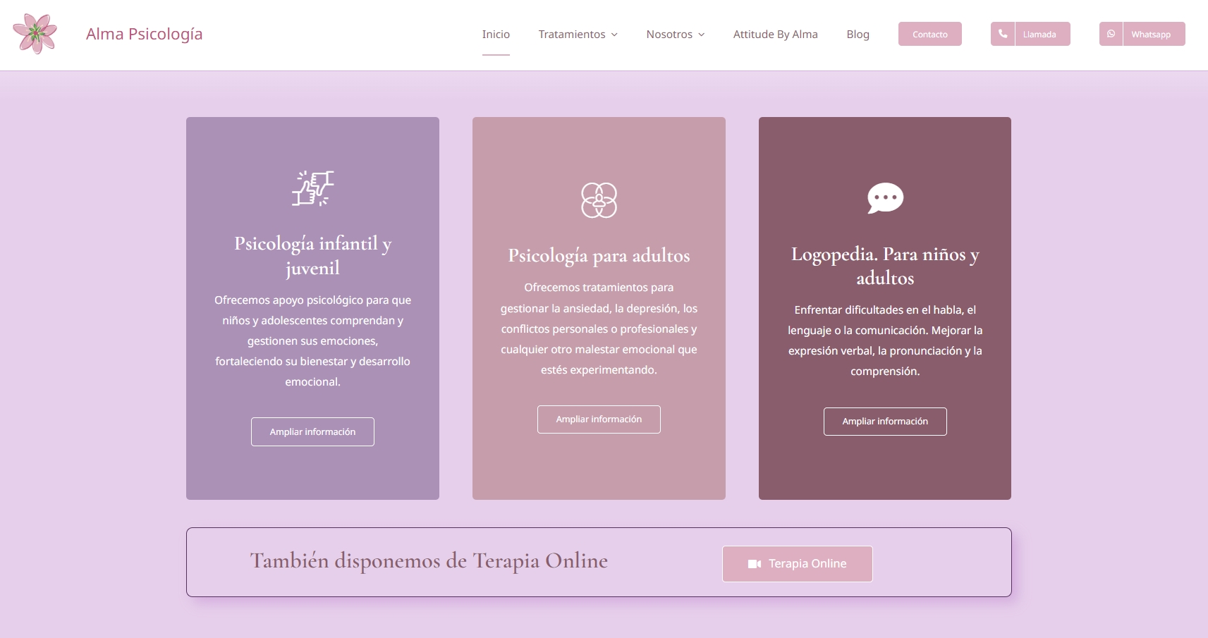 diseño web psicologia