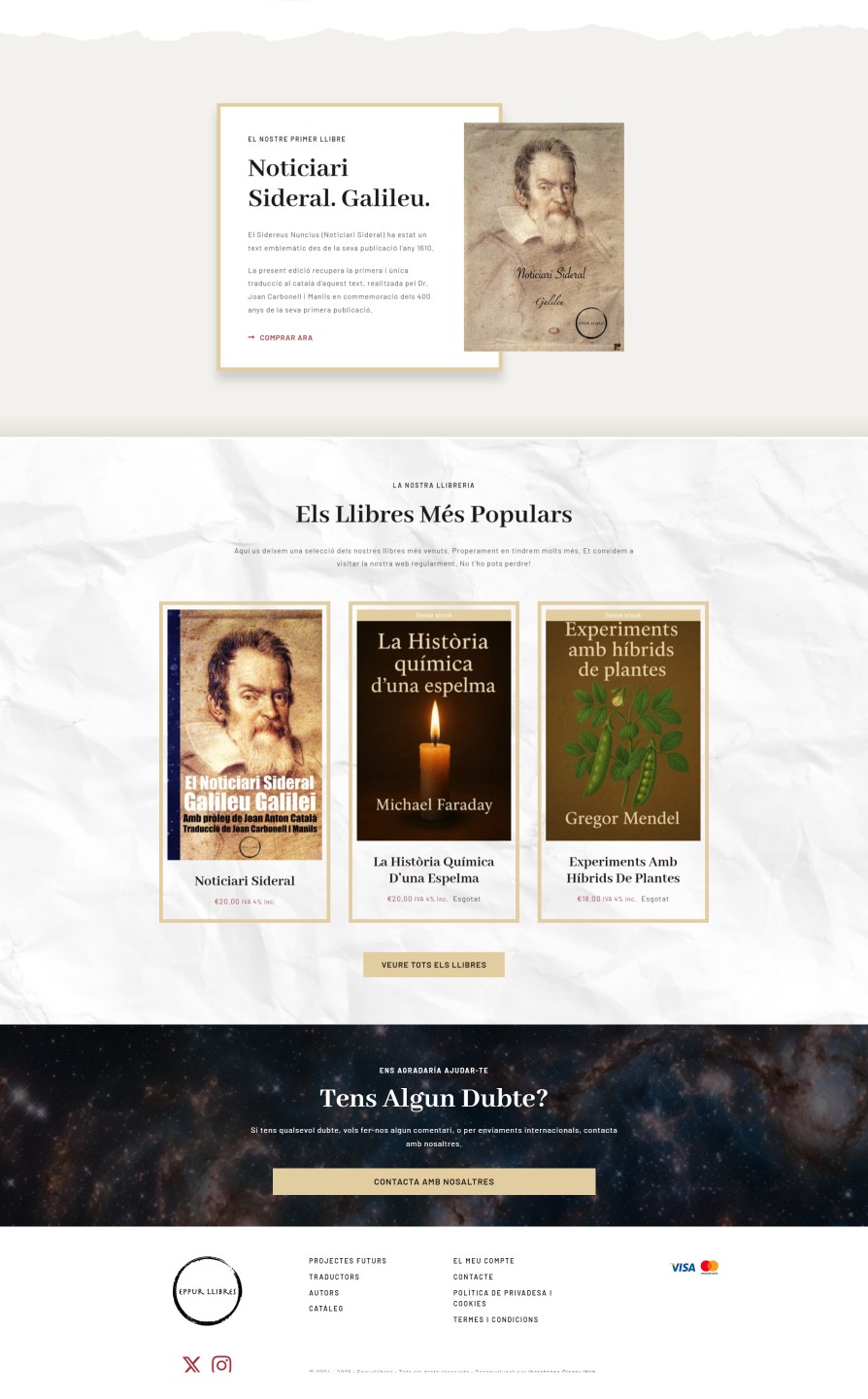 diseño web tienda online librería