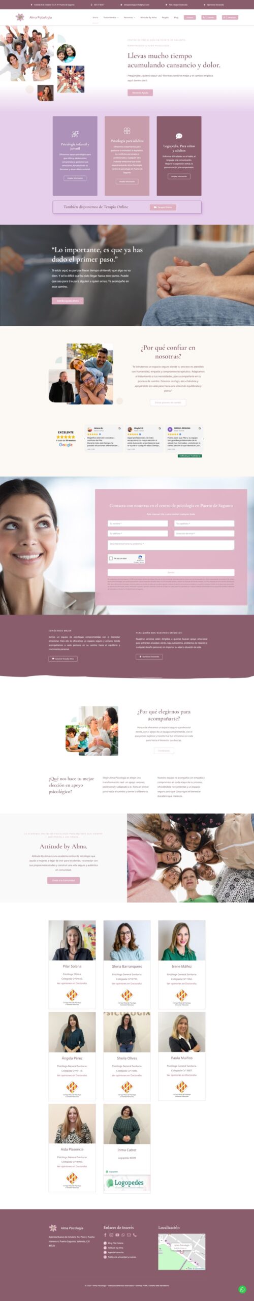 crear página web psicólogos