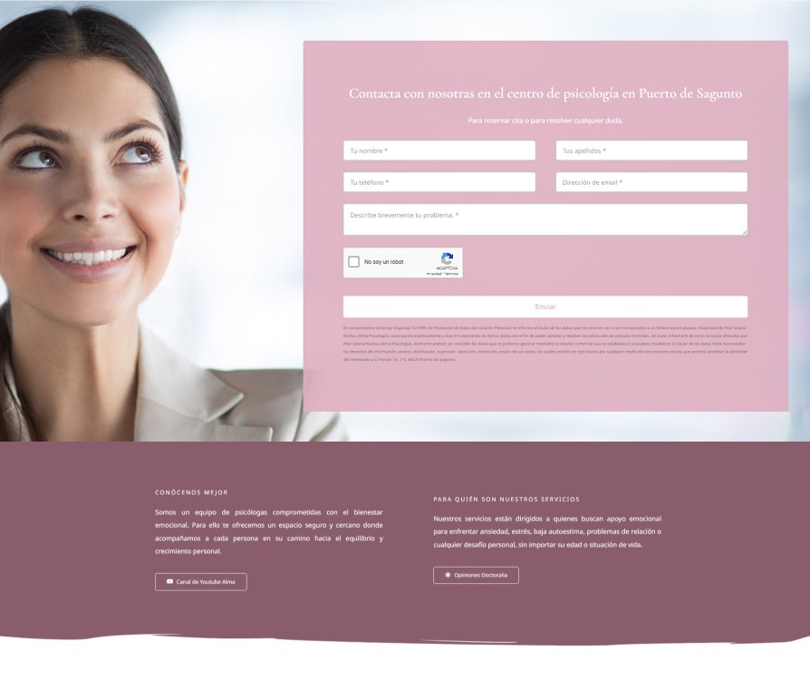 formulario de contacto web