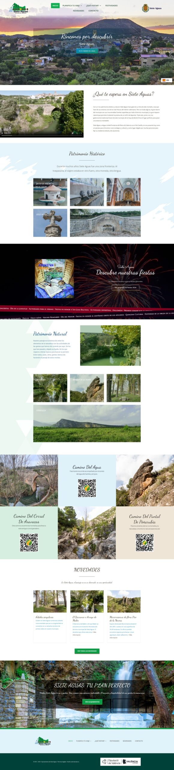 sitio web turístico