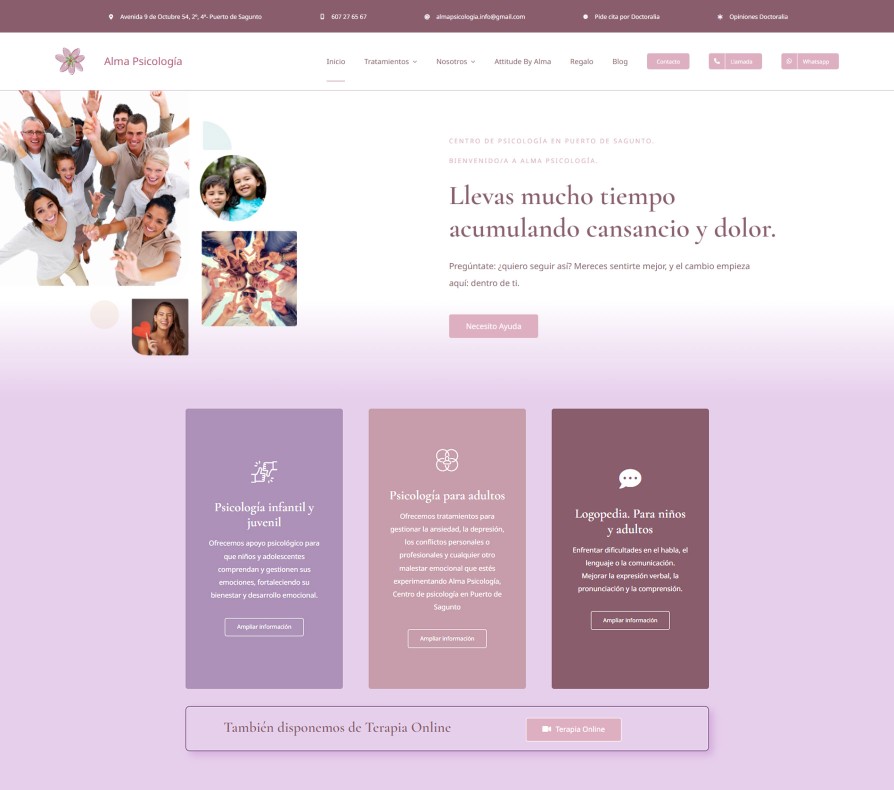 diseño web psicología