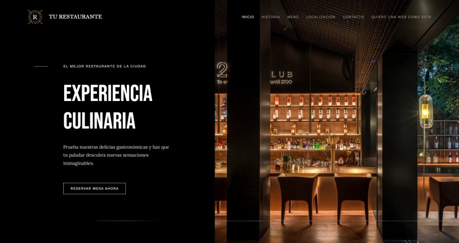 diseño web restaurante
