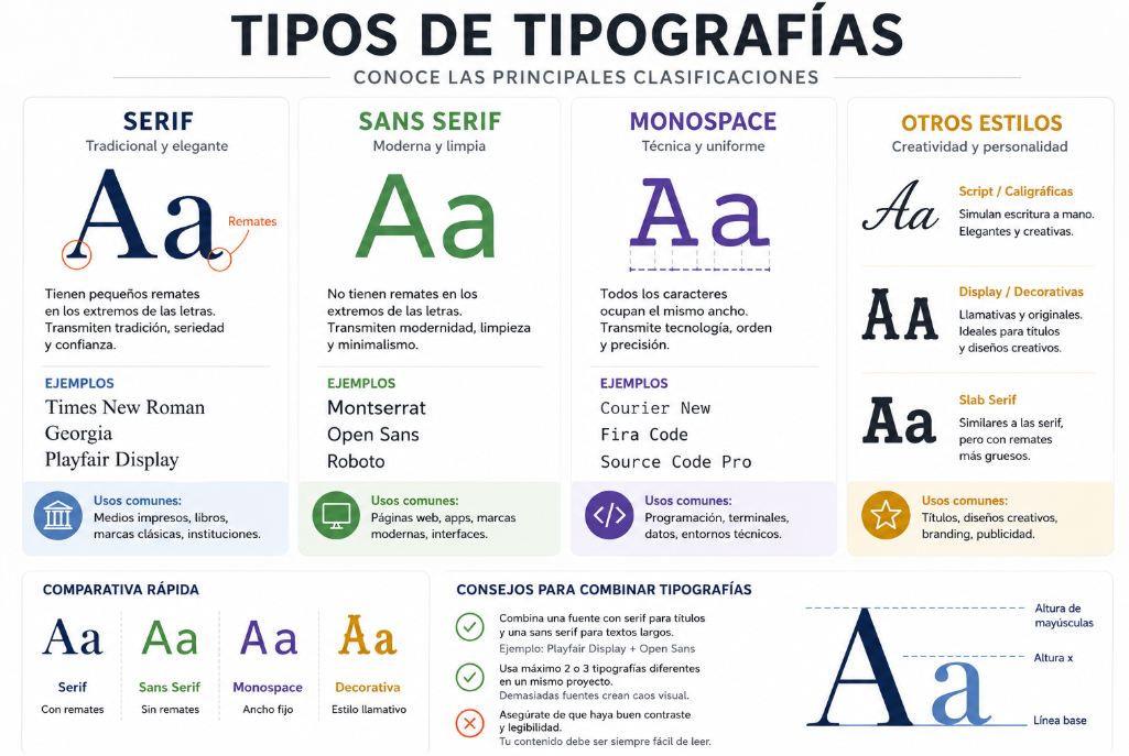 tipos de letra pagina web
